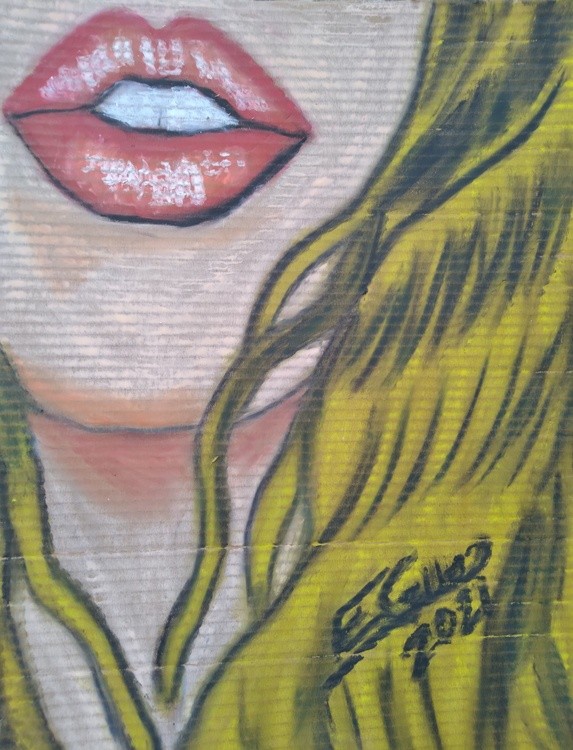 The Beauty of a Blonde's Full Thick Lips