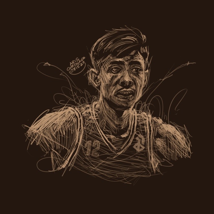Scribble Art Portrait:  RHENZ ABANDO