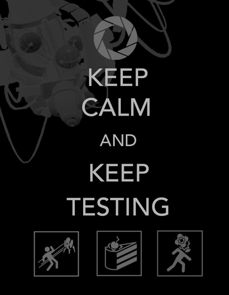 Portal keep calm poster