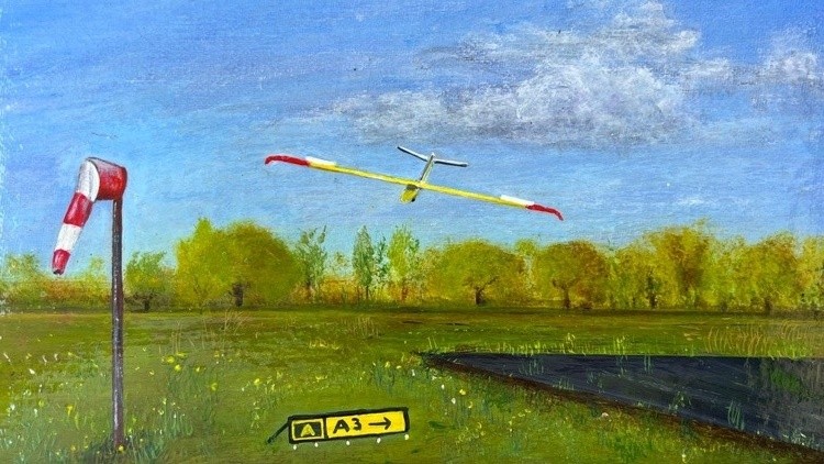 Gliding on final approach