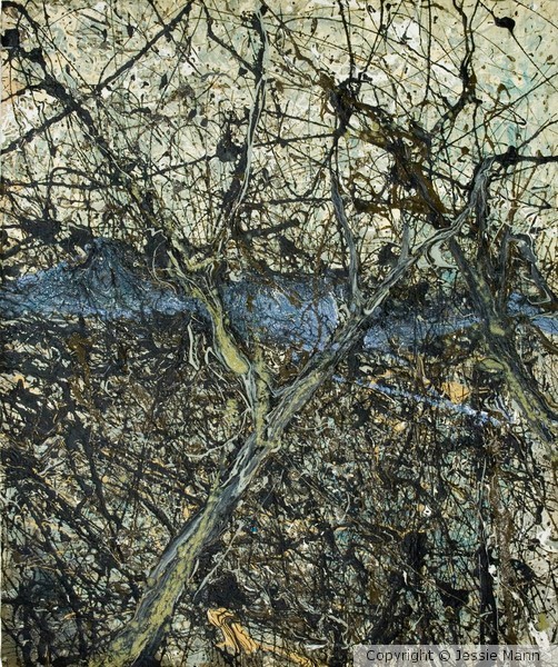 Untitled 48 oil and latex on canvas 18x24 2005