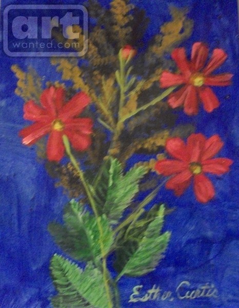Red Painted Daises