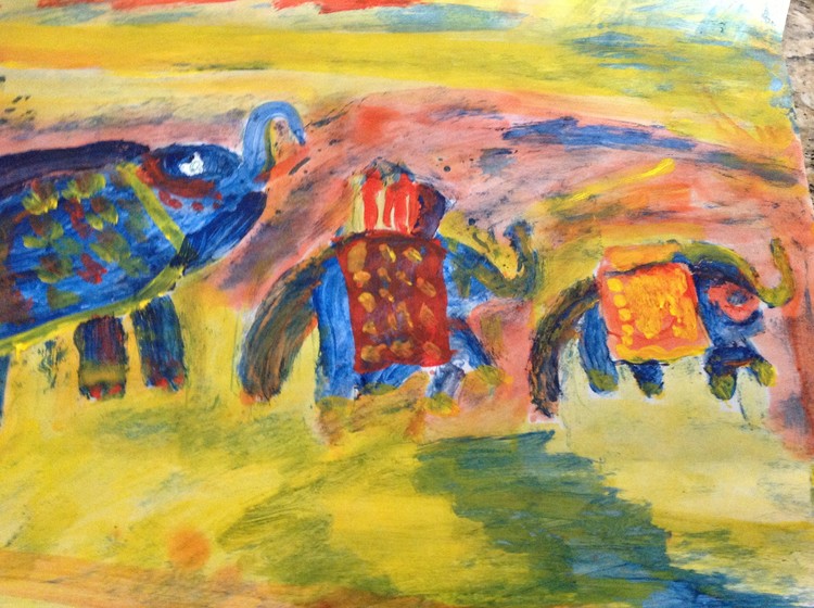 Blue elephants