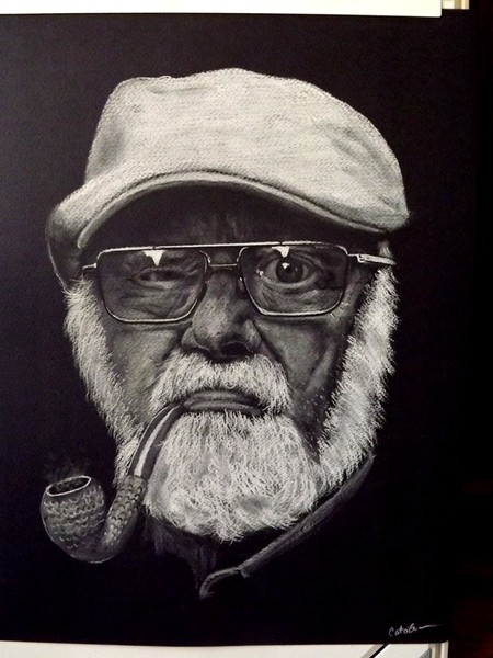 OLD MAN WITH PIPE
