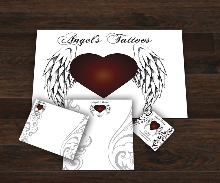 Angel heart tattoo