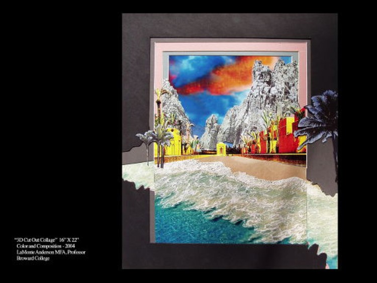 3D Cut Out Magazine Photo Collage