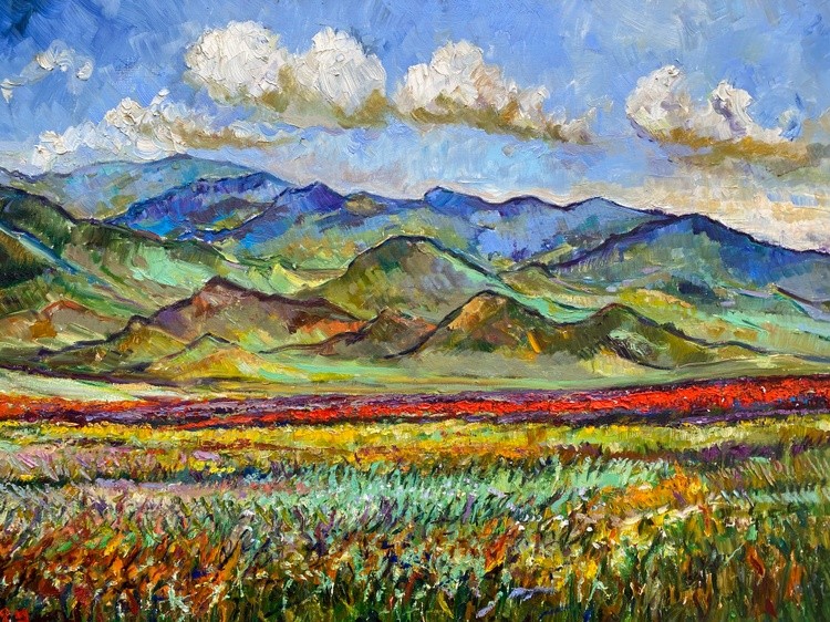 Wildflowers near Sapara Monastery Landscape