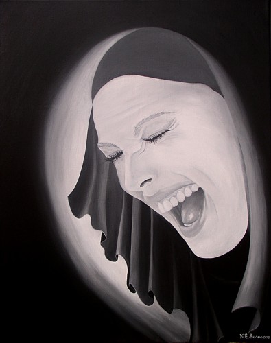 Medieval, histerical laugh