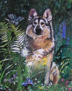 Springtime Wolf