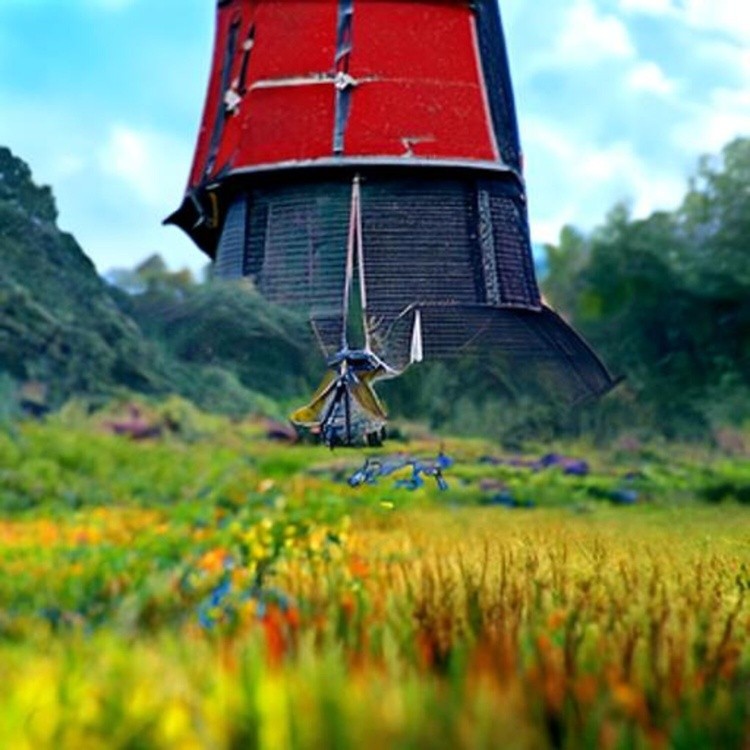 Holland Windmill Art - Adeline Yeo (1)