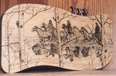 Crib Board-Cowboys and Indians