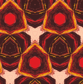 Art Kaleidoscope fingerpainting