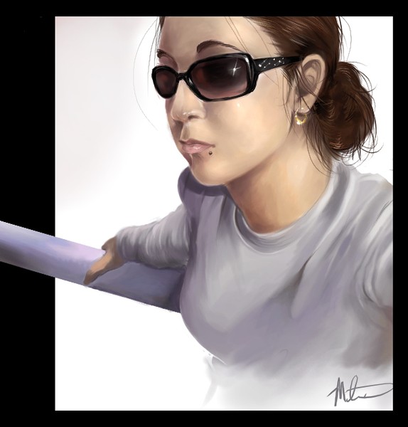 Self Portrait- Behind the glasses