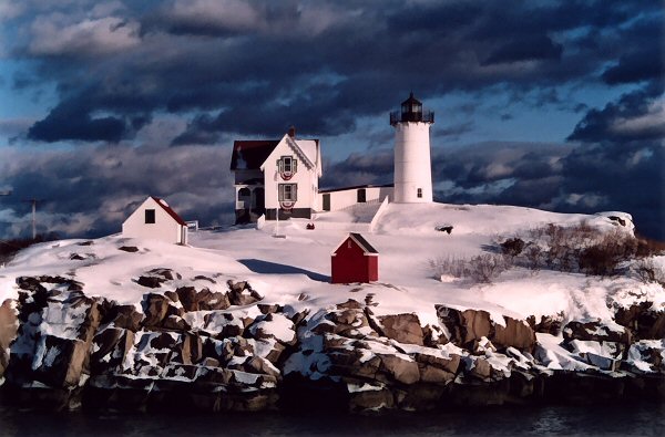 Cape Neddick's Winter Blanket.