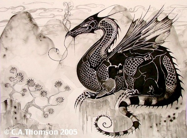 Oriental Gothic Dragon