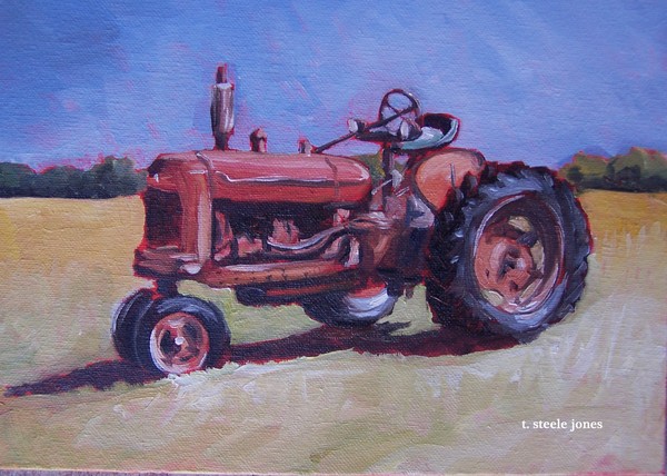 In the field