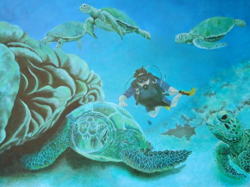Diving with the Sea Turtles in Hawaii