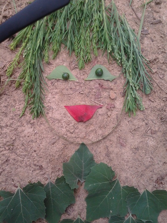 portrait of a leaf girl