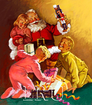 retro santa