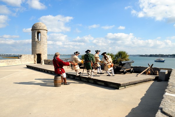 Canon Firing at the Castle of San Marcos