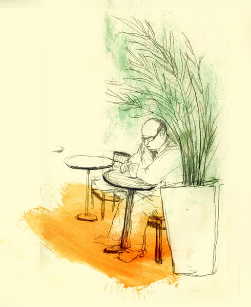 prepareing for a meeting.