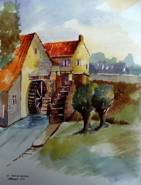 Watermill in St. Denijs-Boekel