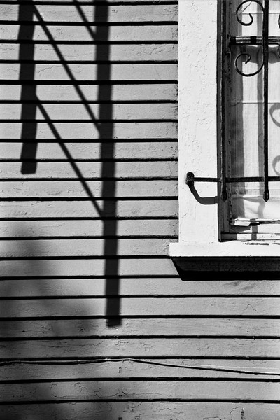 Fire Escape shadow & barred window