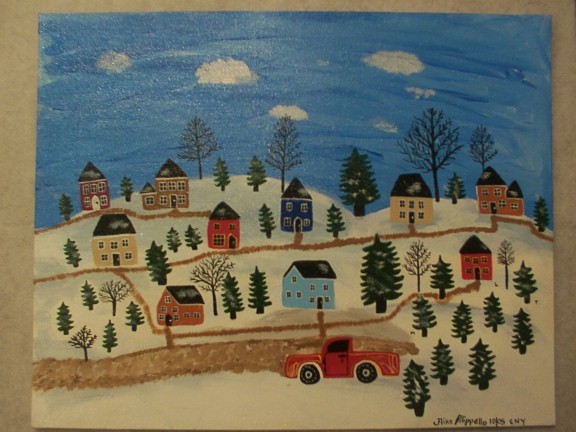 Red Truck in Finnegan's Village