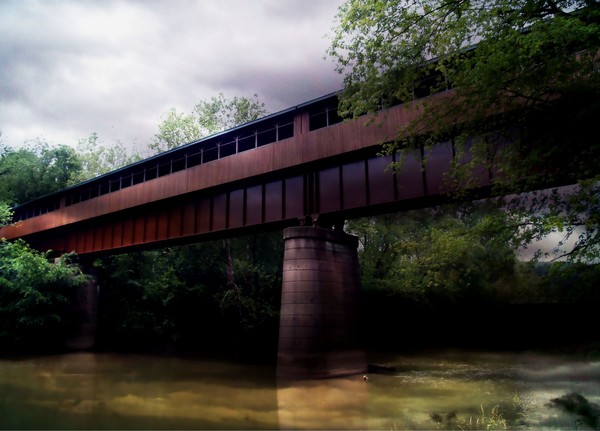 Bridge over calm waters