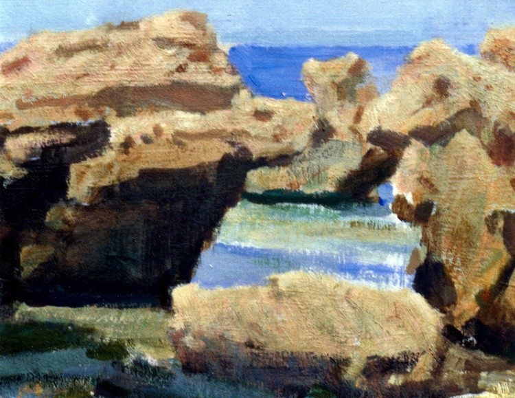 Rocas en Denia - Pintura Valenciana