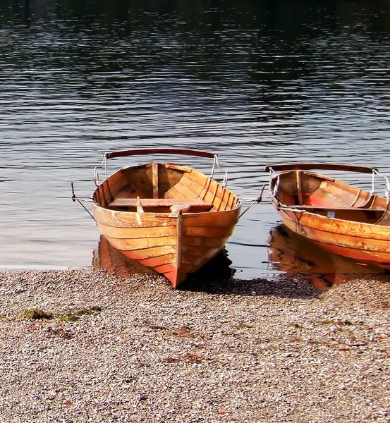 rowing boats on derwent water