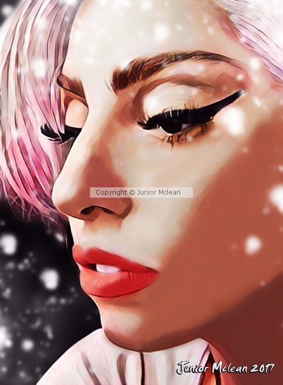 Digital Artwork of Lady Gaga