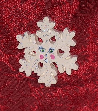 Snowflake Face Ornament