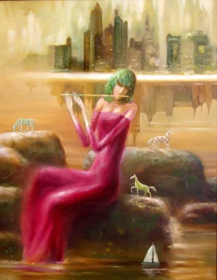 Barbara with Flute