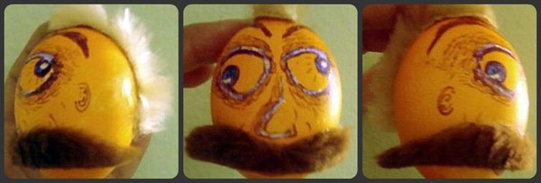 Mustached Easter Egg