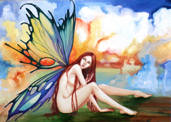 fairy in the dust