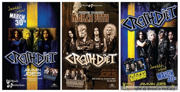 CRASHDÏET Promo posters
