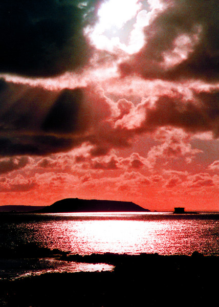 HERM ISLAND AT SUNSET