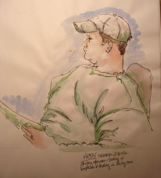 Sketchbook Series:  A Moment to Sit