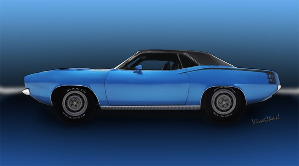 1970 Cuda 440 Illustration from VivaChas!