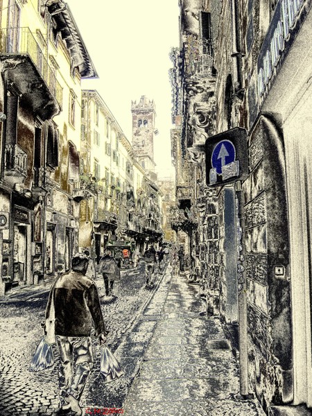 Verona.Corso portoni Borsari