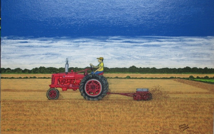 Rotary Hoeing Soybeans 1940s-50s