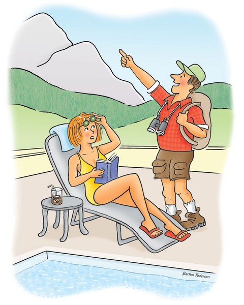 Mountain Hike-Swimming Pool