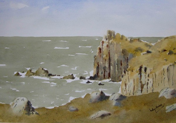 At Lands End Cornwall