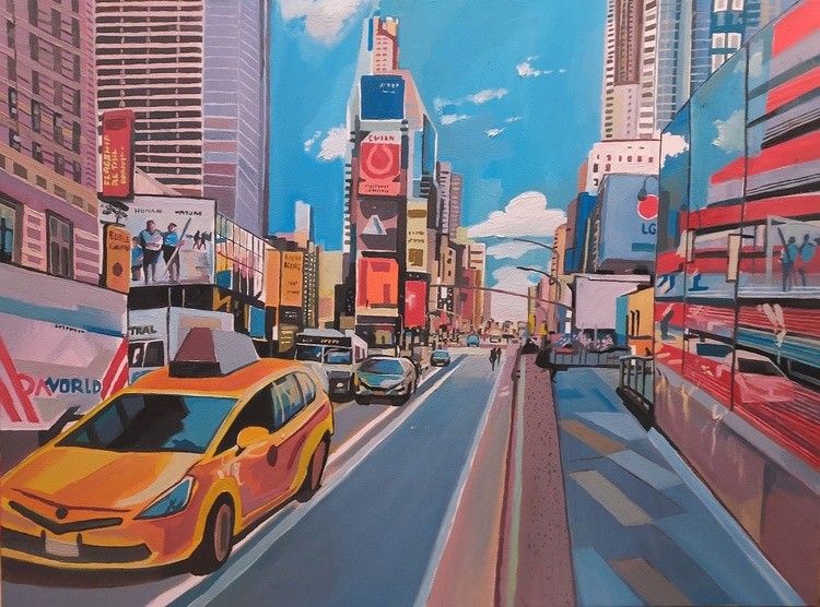 IN THE STILLNESS OF TIMES SQUARE 
