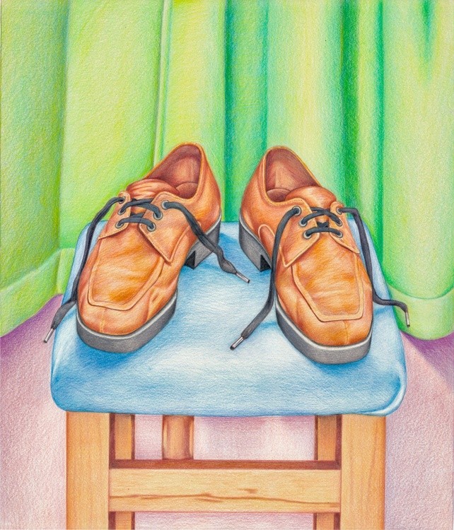 Old brown shoes