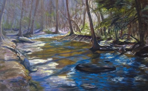 Kanawha State Forest by drew melton | ArtWanted.com