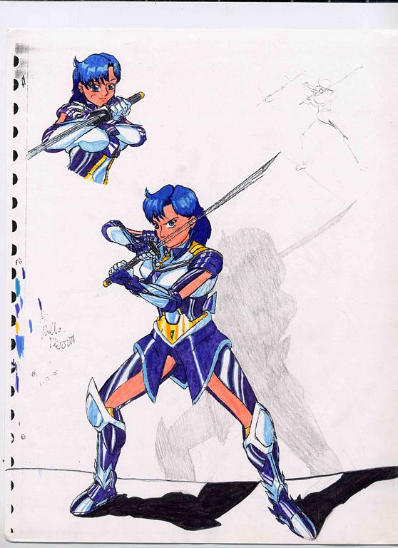 Mercury sword pose