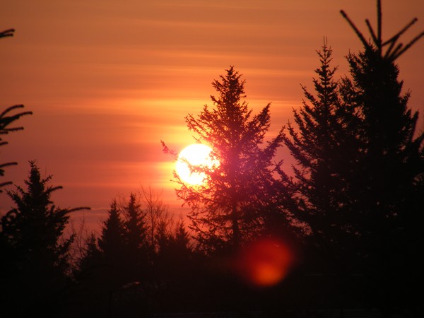 RED SUN IN ALASKA