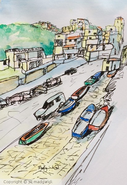 The Road to Burgau Beach